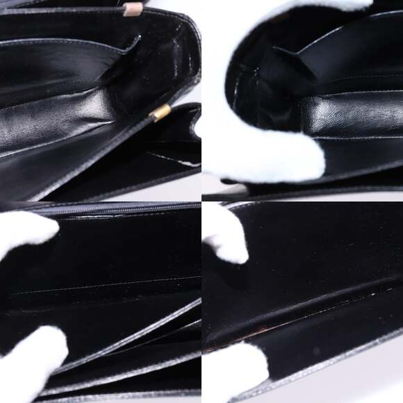 CELINE Shoulder Bag Leather Black Gold - Picture 12 of 12